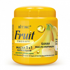 Маска для волос Belita FRUIT Therapy-Маска ПИТАТЕЛЬНАЯ 3в1 д/всех тип.волос БАНАН - фото 1