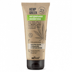 Гель для душа Belita Hemp green-Гель для ДУША <Натуральное очищение и увлажнение> - фото 1