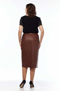 Блуза, юбка Kauhanka 004 черный-коричневый - фото 4