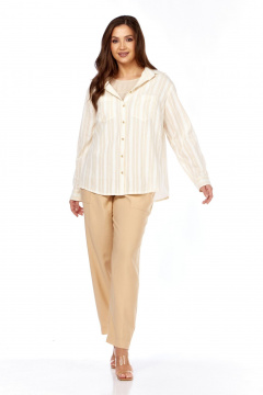 Рубашка Kauhanka 021 бежевый_полоска - фото 1