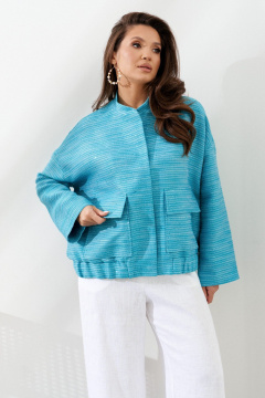 Жакет AltaModa 1027 бирюзовый - фото 3