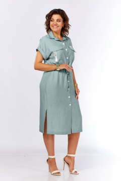 Платье Ольга Стиль С-931 ментол - фото 1