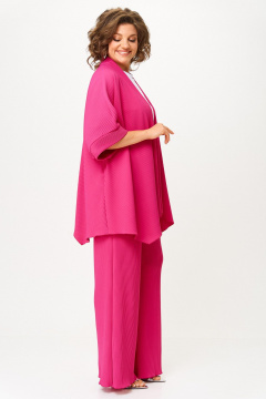 Брюки, кардиган, футболка Michel chic 1427 фуксия - фото 3