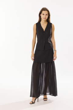 Жилет, юбка DAVA 2233 черный - фото 3