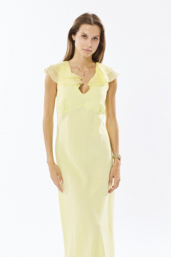 Платье DAVA 1218 желтый - фото 3