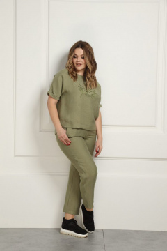 Брюки AMORI 5138 зеленый - фото 2