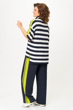 Брюки, туника DaLi 7042.2 синий_полоска - фото 2