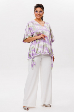 Блуза Anelli 1606 лавандовое_поле - фото 1