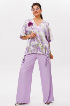 Блуза Anelli 1606 лавандовое_поле - фото 4