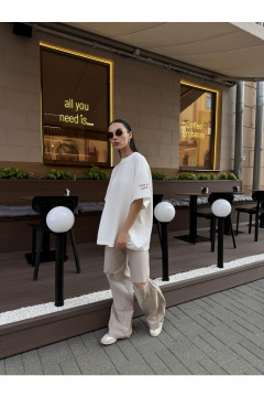 Брюки THE.WOMAN 0330 бежевый - фото 3