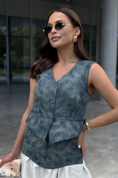 Жилет PRATA wear S039 синий - фото 2