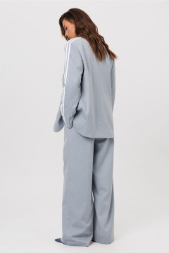 Жакет Butеr 3116 серо-голубой - фото 5