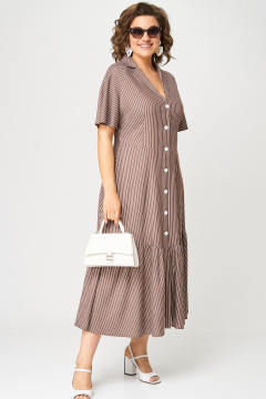 Платье EVA GRANT 7200С капучино_полоска - фото 3