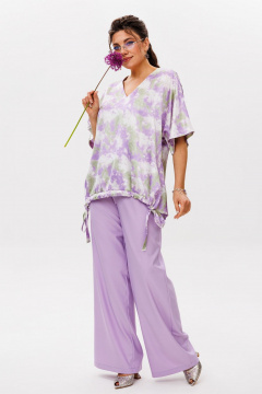 Брюки Anelli 1630 лавандовая_агония - фото 1