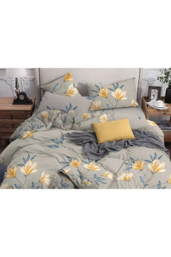 Наволочка, пододеяльник, простыня СонМаркет Поплин Магнолия (comfort)  Евро - фото 1