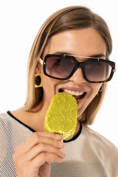 Платье Luna 241 молоко_чёрный - фото 5