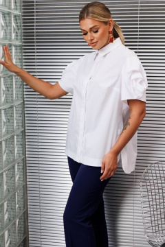 Блуза Мода Юрс 2916bl белый - фото 1