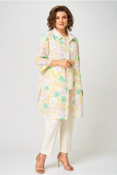 Блуза, брюки, кардиган Andina city 9073-25 сливочное_масло - фото 5