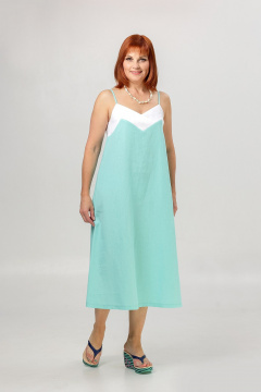 Сарафан Соджи 652 бирюзовый - фото 1