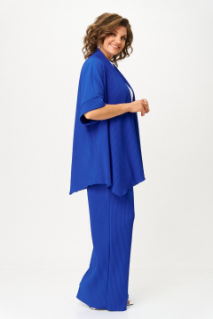 Брюки, кардиган, футболка Michel chic 1427 василек - фото 4
