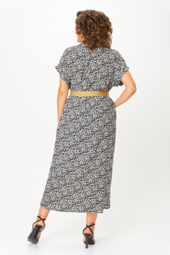 Платье, пояс Michel chic 993/2 черный,белый - фото 5