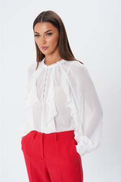 Блуза Lady Line 1596 молочный - фото 1