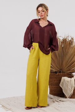 Брюки AMORI 5215А горчица - фото 2