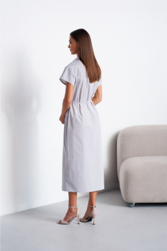 Платье Lady Line 1603 серый - фото 2