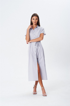 Платье Lady Line 1603 серый - фото 1