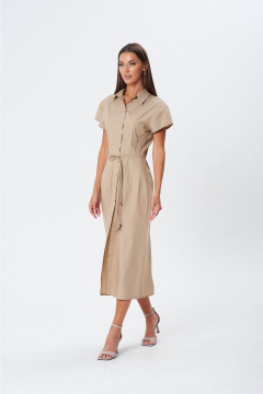 Платье Lady Line 1603 бежевый - фото 1