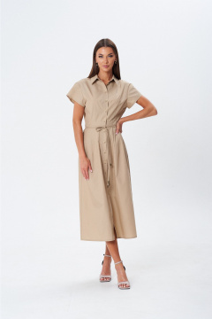 Платье Lady Line 1603 бежевый - фото 5