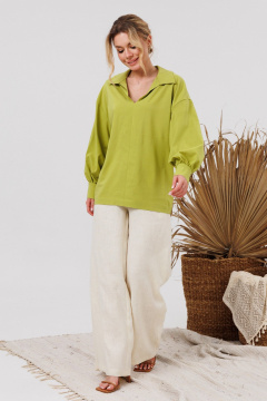 Блуза AMORI 6477 горчица - фото 2