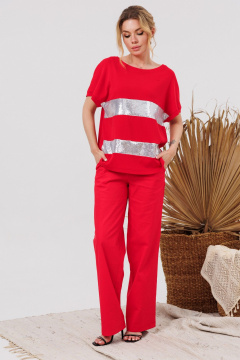 Блуза AMORI 6479 коралл - фото 2