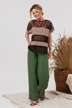 Блуза AMORI 6481 капучино - фото 1