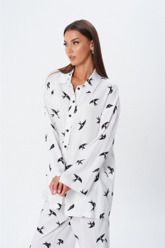 Блуза, брюки Lady Line 1607 белый - фото 4