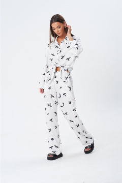 Блуза, брюки Lady Line 1607 белый - фото 3