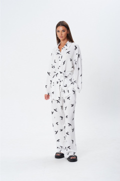 Блуза, брюки Lady Line 1607 белый - фото 2