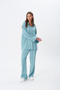 Блуза, брюки Lady Line 1607 мята - фото 5