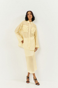 Блуза FLAIM 2009/1 желтый_сливочный - фото 3