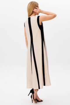 Платье Faufilure C1759 бежевый - фото 3