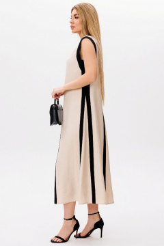 Платье Faufilure C1759 бежевый - фото 2