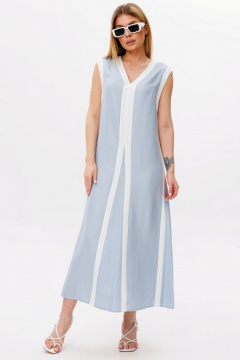 Платье Faufilure C1759 голубой - фото 2