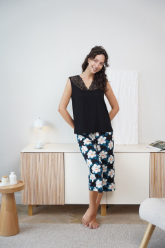 Бриджи, майка Купалинка 34600G.158-164 к.черный,набивка - фото 1