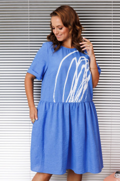 Платье INVITE 4071/1 голубой - фото 3