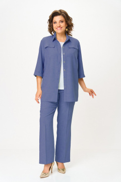 Брюки, рубашка Fortuna ШЖ 1121 джинс - фото 1