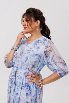 Платье Anelli 1605 аквамариновый_пион - фото 5