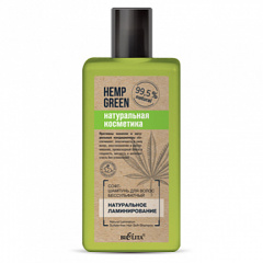 Шампунь Belita Hemp green-Софт-ШАМПУНЬ дволос бессульфатный <Натуральное ламинировани - фото 1