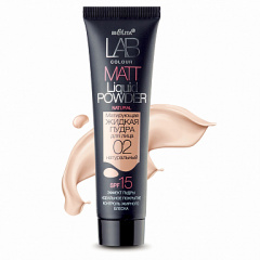 Пудра Belita LAB colour-Жидкая пудра 02 Матирующая д/лица натуральный - фото 1