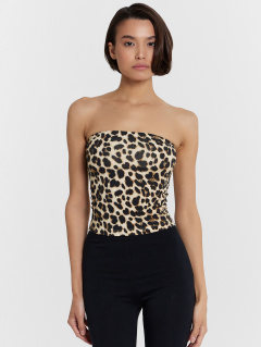 Топ Mark Formelle 112930/24-33234П-5 бежевый_леопард - фото 4