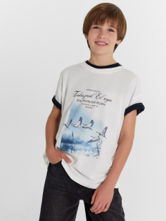 Футболка Mark Formelle 113384/24-27420П-0 белый_печать3_3_сл_на_пол_ТП - фото 1